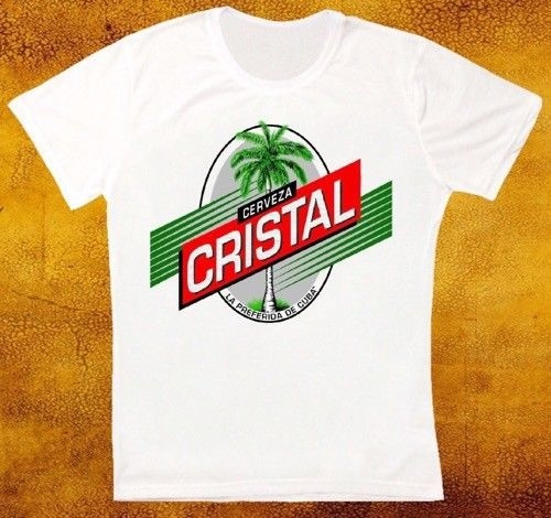 CRISTAL CERVEZA Havana Habana Cuba Cuban BEER SHIRT T-Shirt S-XL 2XL 3XL  4XL 5XL