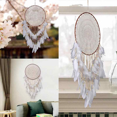 featherswallcarhanging, wallcarhanging, Lace, Dreamcatcher