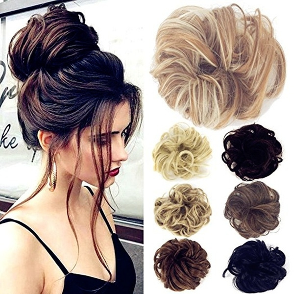 Hair Pieces for Women Messy Hair Scrunchie Fake Hair Bun Extensions | Wish Hair Pieces for Women Messy Hair Scrunchie Fake Hair Bun Extensions | Wish