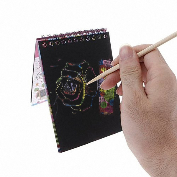 Scratch Drawing Books Children | Kids Colorful Scratch Art Notebook - Magic  Scratch - Aliexpress