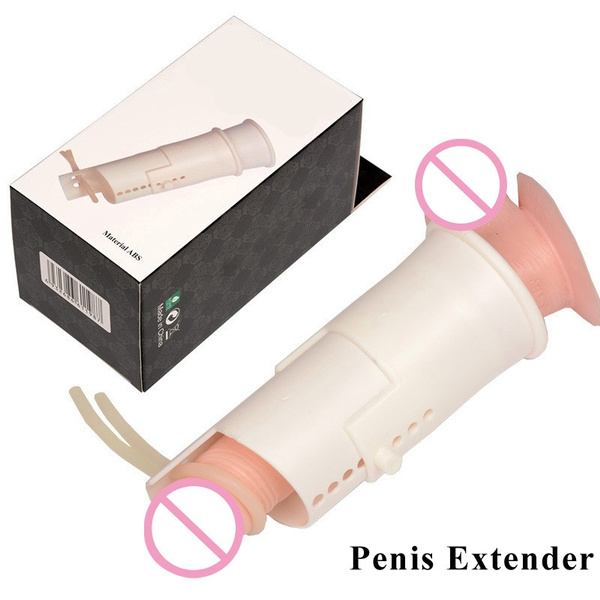 ABS Penis Adjustable Sleeve Enlarge Penis Extender Enhancer Erection Delay Ejaculation Penis Enlargement Stretcher Extender Men