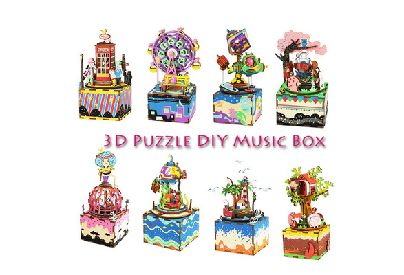 3d puzzle music box