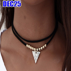 korea, Triangles, Choker, Necklaces For Women