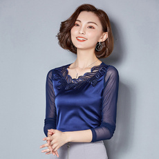 blouse, Plus Size, Spring/Autumn, Tops