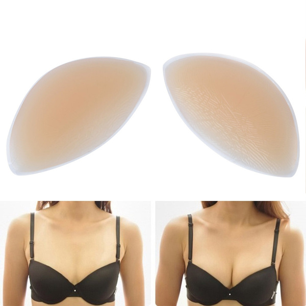 Paired Silicone Insert Bra Natural Soft Chest Pad Brest push up