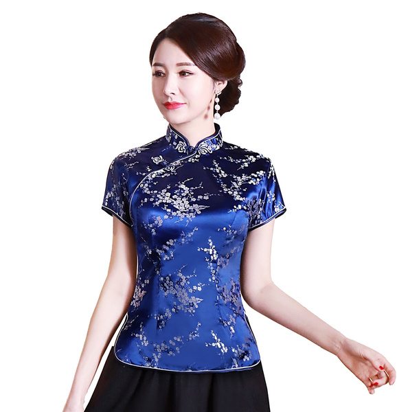 Chinese store satin top