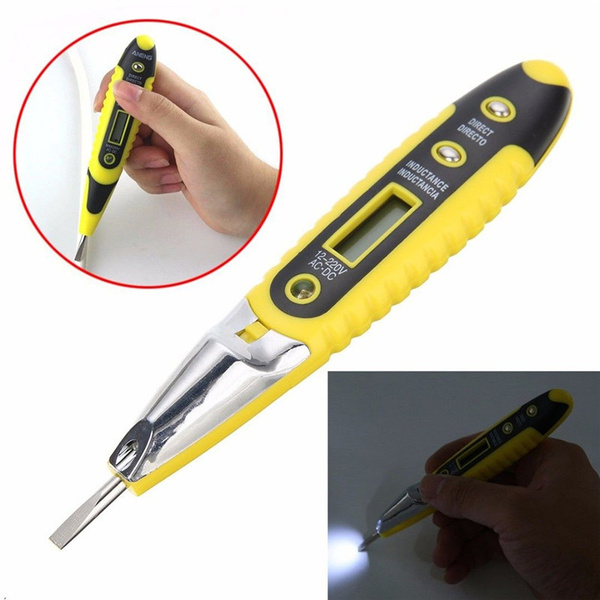 Voltage Digital Detector Tester 12~250V LCD Electric Test Pen AC/DC Non-Contact~ 