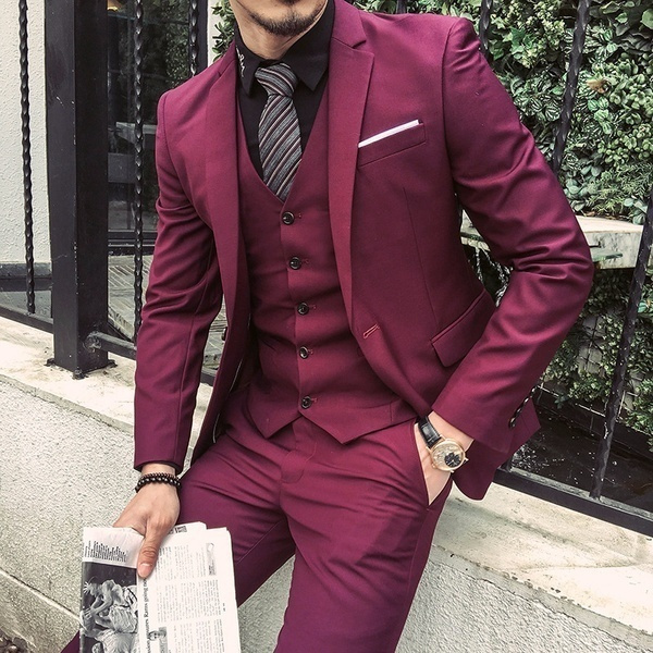 Suit Groom Wedding Dress 