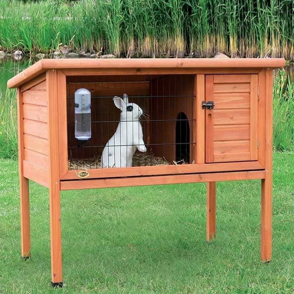 36" Wooden Rabbit Bunny Pet Cage Small Animal House Chicken Coop Single Deck 