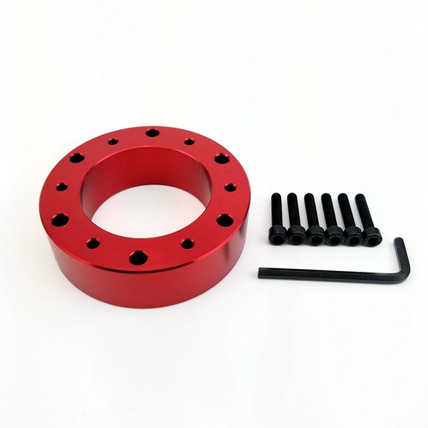Universal 25mm Aluminum Steering Wheel Boss Hub Adapter Spacer Kit 4