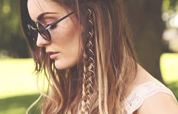 goldplated, hairringset, festivalhairring, hair jewelry