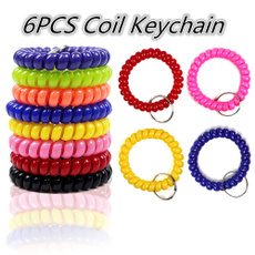 braceletkeychain, Key Chain, spiralkeychain, Colorful