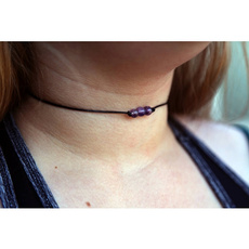 amethystnecklace, amethystcrystalnecklace, amethysthealingcrystal, Necklace