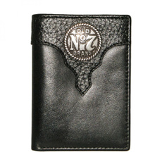 Wallet, Beer, black, leather