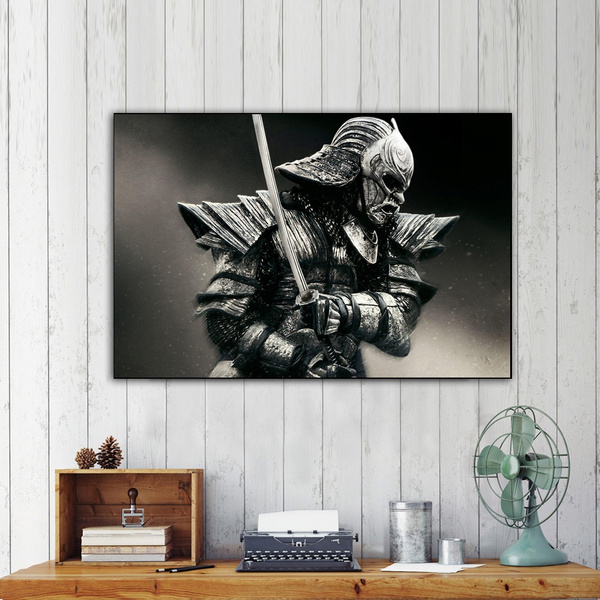 Modern Wall Art Decor Armor Warrior Katana Black White Canvas Printing Japanese Samurai Home Decoration Poster Paintings For Living Room Bedroom Wish - Samurai Home Decor Modern Wall Art Decor Armor Warrior Katana Black White Canvas Printing Japanese Samurai Home Decoration Poster Paintings For Living Room Bedroom Wish - Samurai Home Decor