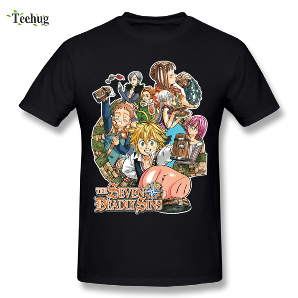 Cool Men Seven Deadly Sins Japanese Anime Nanatsu No Taizai T Shirt