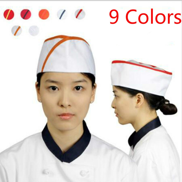 Cap Flat Top Health Net Cap Chef Cook 