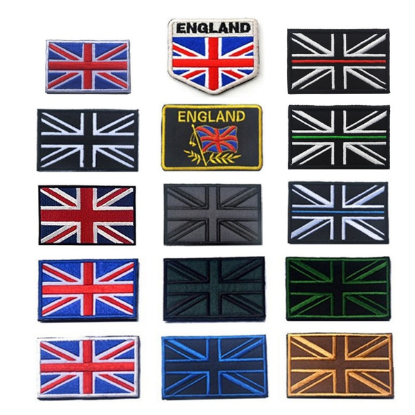 NEW EMBROIDERED UNION JACK COLOUR FLAG PATCH,SEW ON MORALE BADGE 90 x 50mm,UJ,UK 