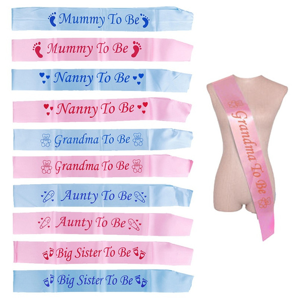 personalised baby shower sash