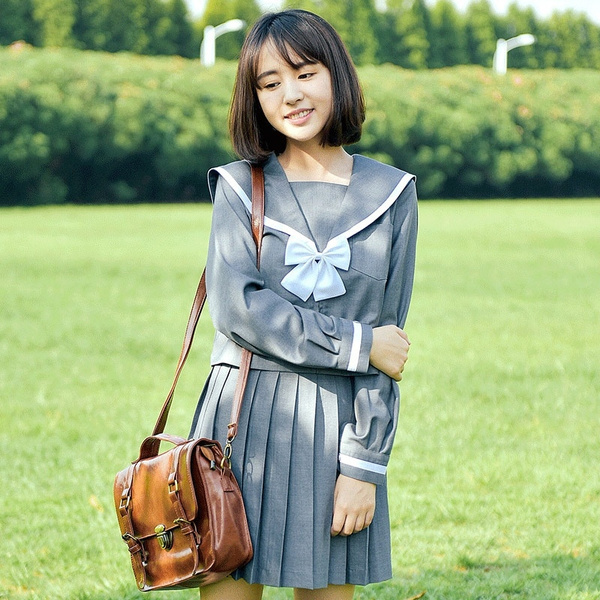 Longsleeved Sailor suit Set School Uniforms Japanese High School