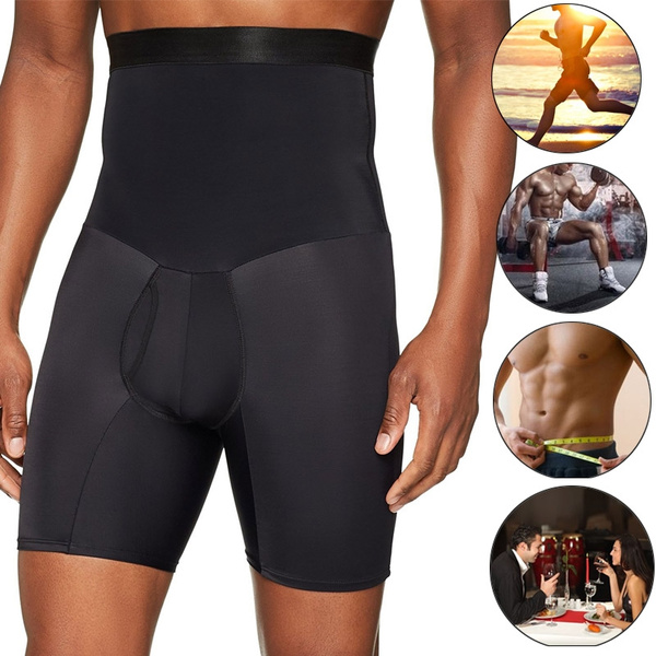 New Men Fashion Plus Size High Waist Stomach Shaper with Boxer Brief ...