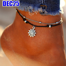 Summer, ファッション, footanklet, silveranklet