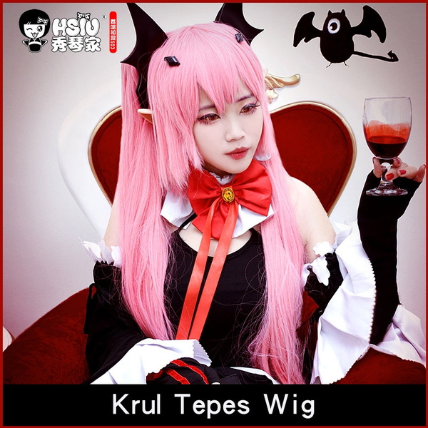 HSIU Krul Tepes cosplay wig Seraph of the End costume play wigs Halloween costumes hair NEW High quality Wish