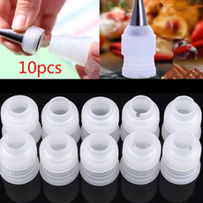 Fashion 10Pcs Icing Piping Nozzles Tips Cake Decorating Converter Coupler Pastry Tool Home Tips