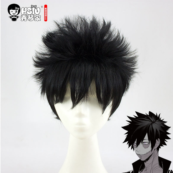 HSIU NEW Dabi Cosplay Wig Dabi My Hero Academy Costume Play Wigs Halloween Costumes Hair High quality