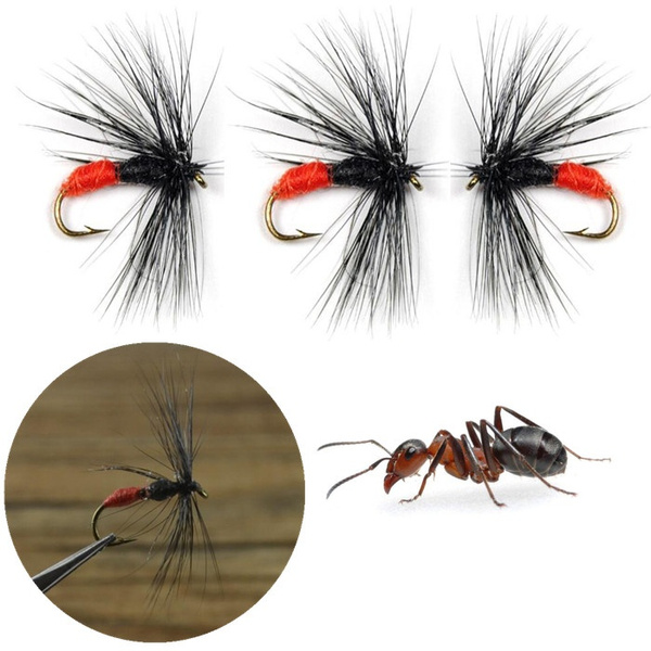 5Pcs/Lot Pro Artificial Ant Wet Fly Fishing Lures Flies Fishing Bait for Trout  Fly Fishing