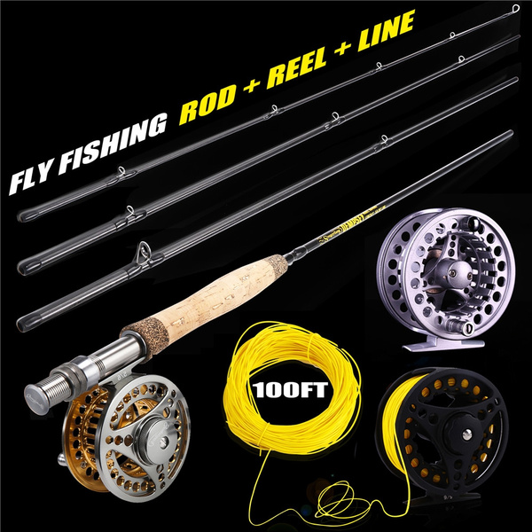 Fly Fishing Rod Set 2.7M Fly Rod and Reel Combo Fishing Tackle Set Wish