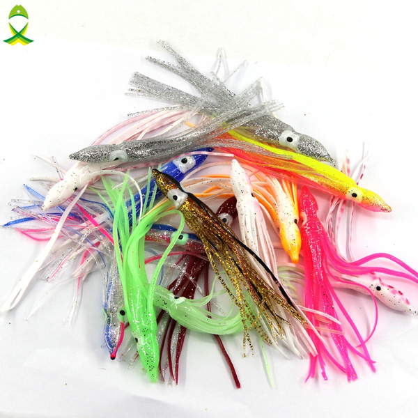 Squid Fishing Lures, Octopus Trolling Fishing Lures Artificial