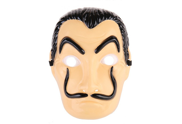 La Casa De Papel Mask Salvador Dali Kostume Cosplay Maske Money Heist Adult Prop Wish - roblox money heist mask