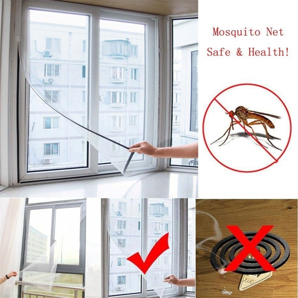 New Window Insect Netting Kit Fly Bug Mosquito Curtain Screen Mesh Net Cover 
