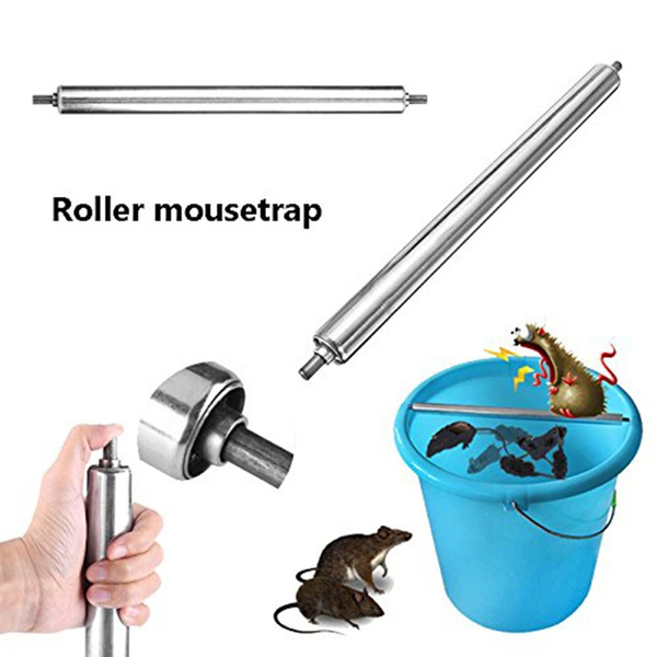 Useful Mice Trap Log Roll Into bucket Rolling Mouse Rats Stick Rodent Spin New 