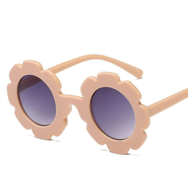 Kottd En Gros 18 Nouveau Fleur De Soleil Ronde Mignon Enfants Lunettes De Soleil Uv400 Garcon Et Fille Belle Bebe Lunettes Enfants Cadeau Oculos De Sol Wish