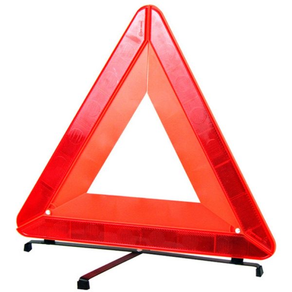 Foldable Car Emergency Tripod Red Reflector Warning Triangle Mirror ...