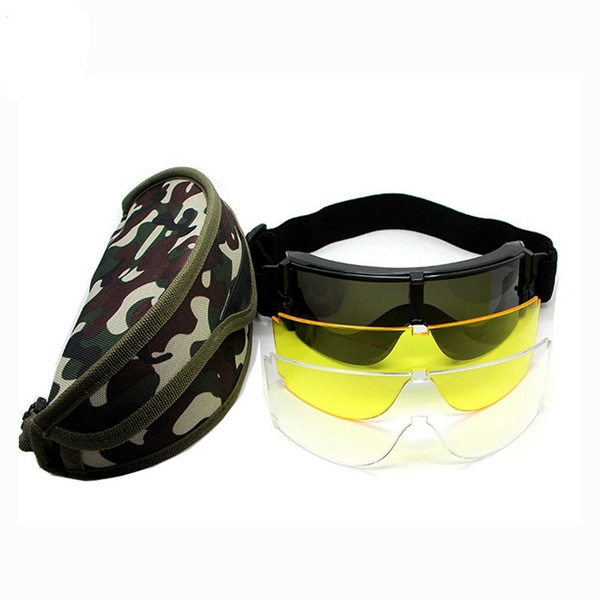 X800 Tactical Goggles Paintball Airsoft Sport Safety Glasses Military Army  Combat Goggles UV400 Glasses | Wish