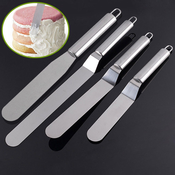 Straight Icing Spatula Stainless Steel Baking Set of 6 8