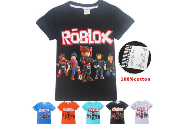 ROBLOX Baby Casual Shirts Kids Fashion ROBLOX T Shirt Cotton Short Sleeves  T-Shirts Children Cartoon Tshirt Girls Boys Clothes