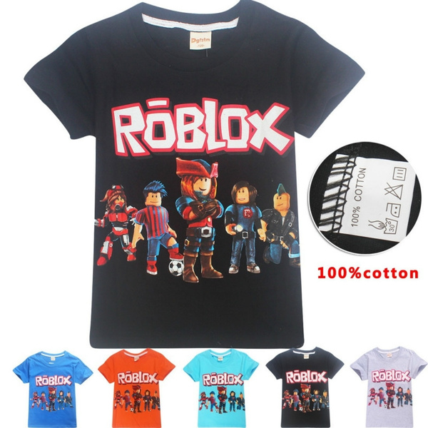 Summer Roblox Kids Clothes 3d Print Cartoon T Shirt Short Sleeve Tops Tees  Boys Girls Clothes 100%cotton T Shirts Children - Animation  Derivatives/peripheral Products - AliExpress