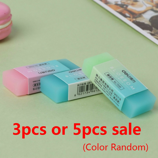 12 Pieces Colored Cube Pencil Erasers Soft Flexible Rubber Erasers Cute Gradient Erasers for School Office Kids 