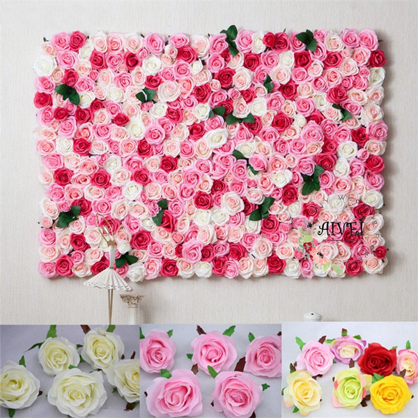 Luxury Silk Artificial Flower Panels White Flower Wall Decor Floral Backdrop  For Party Wedding Decoration, Grass Panel » 9990833757