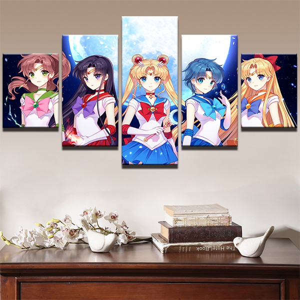 12"x16" Anime Sailor Moon HD Canvas printings Home Decor Wall art photo Picture 