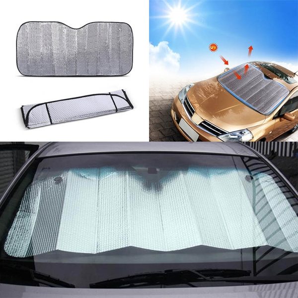 Universal Large Silver Car Windscreen Heat Reflective Windshield Visor