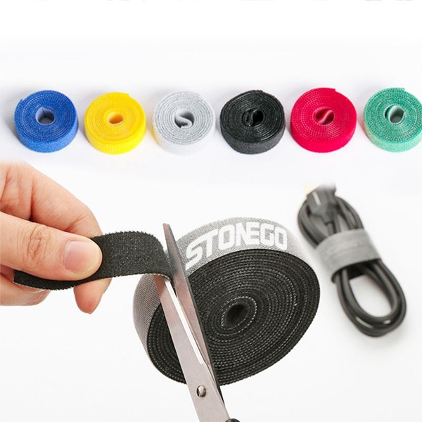 Generic Reusable Fastening Tape Cable tie,Double-Sided Nylon Power Cord Management tie,Width 0.59/1.5cm,1 roll Length 13 Yards,Black Generic Reusable Fastening Tape Cable tie,Double-Sided Nylon Power Cord Management tie,Width 0.59/1.5cm,1 roll Length 13 Yards,Black