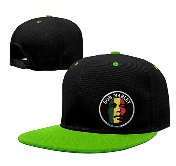 Yhsuk Bob Marley BM Legend Unisex Fashion Cool Adjustable Snapback Baseball Cap Hat One Size Black