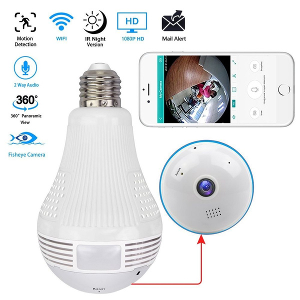 wireless light bulb camera