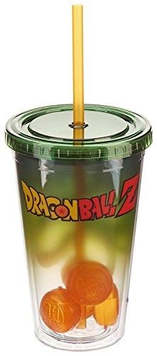 Just Funky Dragon Ball Z Dbz Official A Tumbler Travel Cup With Molded Dragon Ball Ice Cubes 16oz Wish