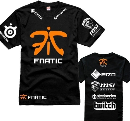 FNATIC Team Raider LOL Hero League Csgo Cs Go Short Sleeve Cotton T Shirt